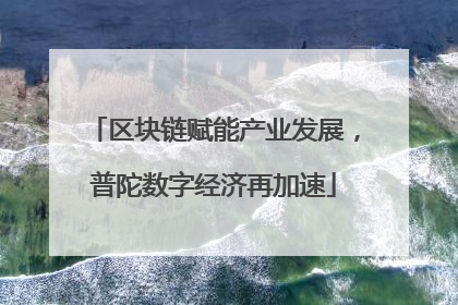 区块链赋能产业发展，普陀数字经济再加速