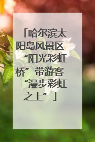哈尔滨太阳岛风景区“阳光彩虹桥”带游客“漫步彩虹之上”