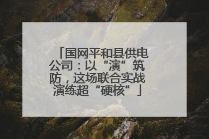国网平和县供电公司：以“演”筑防，这场联合实战演练超“硬核”