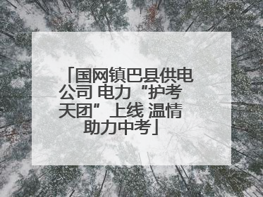 国网镇巴县供电公司 电力“护考天团”上线 温情助力中考