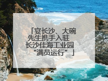 宴长沙、大碗先生携手入驻 长沙佳海工业园“满员运行”