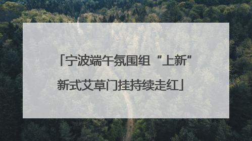 宁波端午氛围组“上新” 新式艾草门挂持续走红
