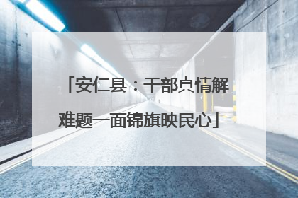 安仁县：干部真情解难题一面锦旗映民心