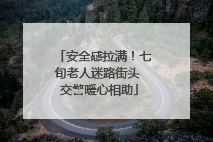 安全感拉满！七旬老人迷路街头 交警暖心相助