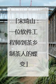 宋琦山：一位软件工程师到茶乡制茶人的蝶变