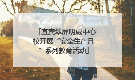 宜宾翠屏明威中心校开展“安全生产月”系列教育活动