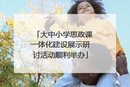 大中小学思政课一体化建设展示研讨活动顺利举办