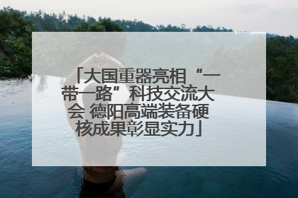 大国重器亮相“一带一路”科技交流大会 德阳高端装备硬核成果彰显实力