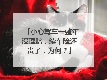 小心驾车一整年没理赔，续车险还贵了，为何？