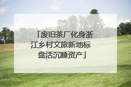 废旧茶厂化身浙江乡村文旅新地标 盘活沉睡资产