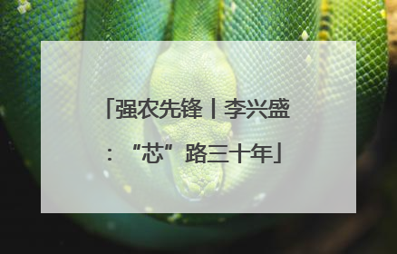 强农先锋丨李兴盛：“芯”路三十年
