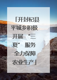 开封杞县平城乡积极开展 “三夏” 服务 全力保障农业生产