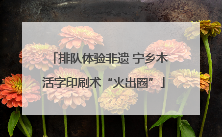 排队体验非遗 宁乡木活字印刷术“火出圈”