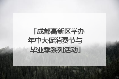 成都高新区举办年中大促消费节与毕业季系列活动
