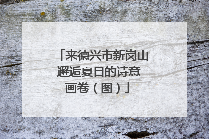 来德兴市新岗山 邂逅夏日的诗意画卷（图）