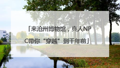 来沧州博物馆，真人NPC带你“穿越”到千年前