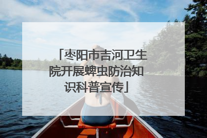 枣阳市吉河卫生院开展蜱虫防治知识科普宣传