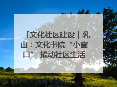 文化社区建设｜乳山：文化书院“小窗口” 撬动社区生活“大幸福”
