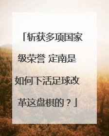 斩获多项国家级荣誉 定南是如何下活足球改革这盘棋的？