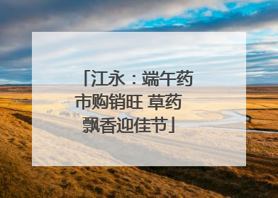 江永：端午药市购销旺 草药飘香迎佳节