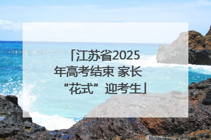 江苏省2025年高考结束 家长“花式”迎考生