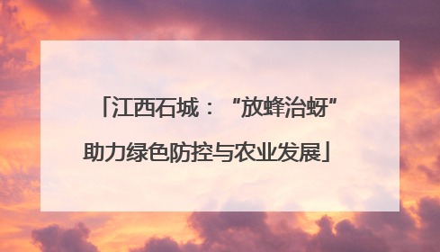 江西石城：“放蜂治蚜”助力绿色防控与农业发展