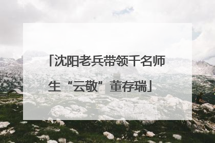 沈阳老兵带领千名师生“云敬”董存瑞