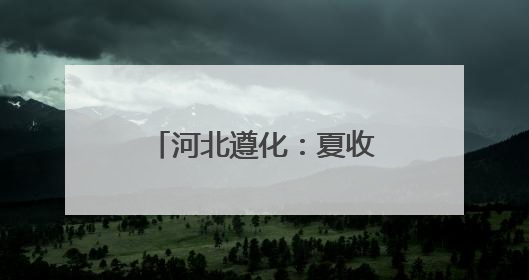 河北遵化：夏收时节田园如画