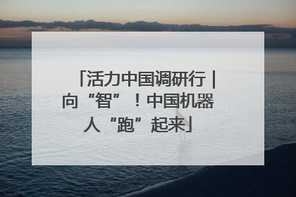活力中国调研行｜向“智”！中国机器人“跑”起来