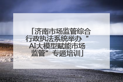 济南市场监管综合行政执法系统举办“AI大模型赋能市场监管”专题培训