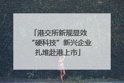 港交所新规显效 “硬科技”新兴企业扎堆赴港上市