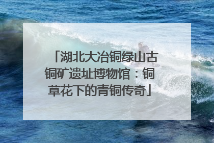 湖北大冶铜绿山古铜矿遗址博物馆：铜草花下的青铜传奇