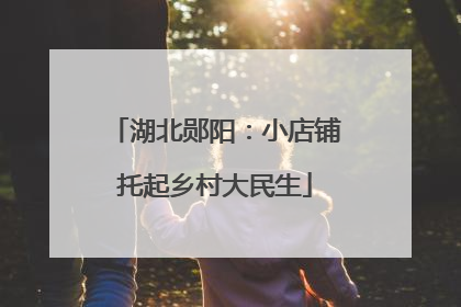 湖北郧阳：小店铺托起乡村大民生