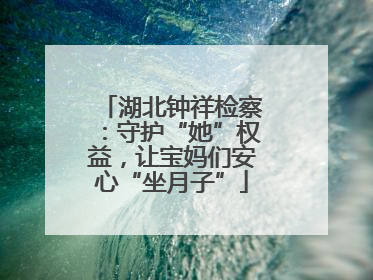 湖北钟祥检察：守护“她”权益，让宝妈们安心“坐月子”