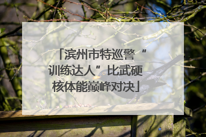 滨州市特巡警“训练达人”比武硬核体能巅峰对决