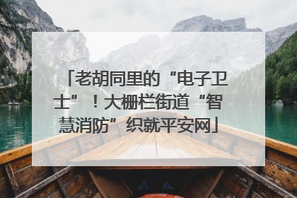 老胡同里的“电子卫士”！大栅栏街道“智慧消防”织就平安网