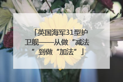 英国海军31型护卫舰——从做“减法”到做“加法”
