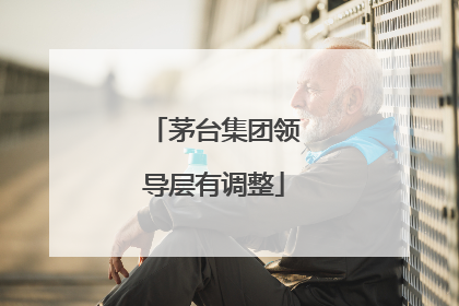 茅台集团领导层有调整
