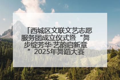 西城区文联文艺志愿服务团成立仪式暨“舞步绽芳华·艺韵启新章”2025年舞蹈大赛展演圆满举办