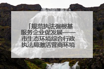 规范执法强根基 服务企业促发展——市生态环境综合行政执法局激活营商环境“绿色动能”