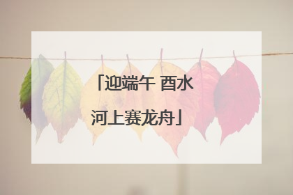 迎端午 酉水河上赛龙舟