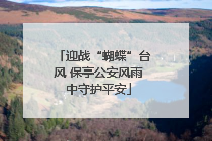 迎战“蝴蝶”台风 保亭公安风雨中守护平安