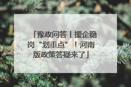 豫政问答丨援企稳岗“划重点”！河南版政策答疑来了