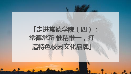 走进常德学院（四）：常德常新 惟精惟一，打造特色校园文化品牌