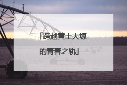 跨越黄土大塬的青春之轨