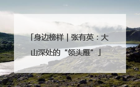 身边榜样｜张有英：大山深处的“领头雁”
