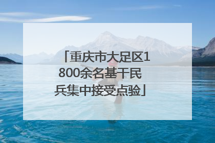 重庆市大足区1800余名基干民兵集中接受点验