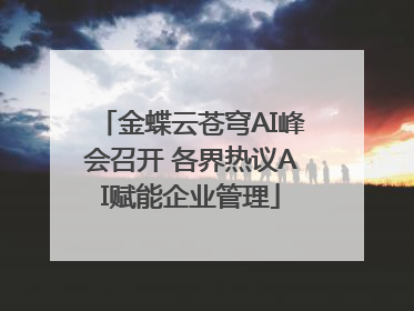 金蝶云苍穹AI峰会召开 各界热议AI赋能企业管理