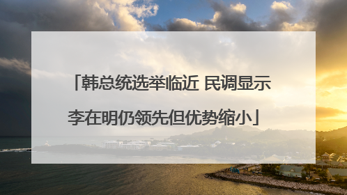 韩总统选举临近 民调显示李在明仍领先但优势缩小
