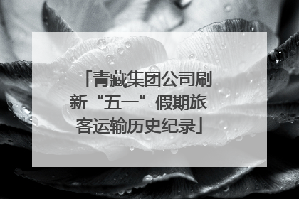 青藏集团公司刷新“五一”假期旅客运输历史纪录